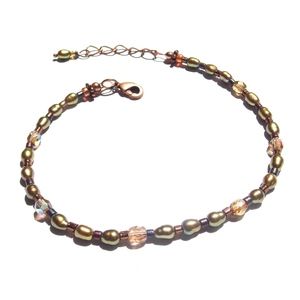 Boho Delicate Pearl Crystal Bracelet Layering Glam